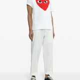 Comme Des Garçons White Logo Tee