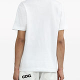 Comme Des Garçons White Logo Tee