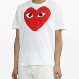 Comme Des Garçons White Logo Tee