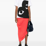 Comme Des Garçons White Silk Tee