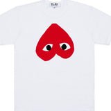 Comme Des Garçons White Solid Tee