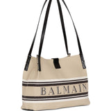Balmain Beige Uncompromisingly Indestructible Canvas Tote