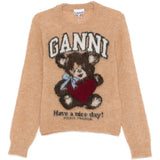 GANNI Sweaters Camel