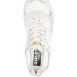 Golden Goose White Multifaceted Exquisite Sneakers