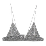 Golden Goose Grey Chain Embellished Top