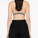 Golden Goose Grey Chain Embellished Top