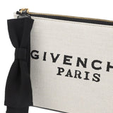 Givenchy Beige Cotton Constructional Pouch Wallets