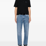 Givenchy Navy Logo Patch Polo Shirt