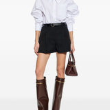 Givenchy Black Exquisitely Tailored Pleated Shorts