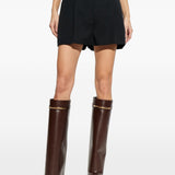 Givenchy Black Exquisitely Tailored Pleated Shorts
