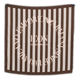 Emporio Armani Brown Striped Foulard
