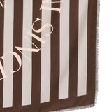 Emporio Armani Brown Striped Foulard