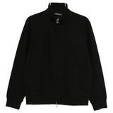 Emporio Armani Obsidian Textured Zipped Sweatshirt