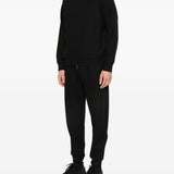 Emporio Armani Obsidian Textured Zipped Sweatshirt