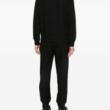 Emporio Armani Obsidian Textured Zipped Sweatshirt