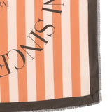 Emporio Armani Pink Striped Foulard