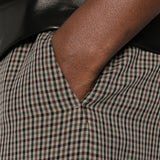 Balenciaga Light Brown Checkered Patterned Trousers