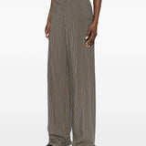 Balenciaga Light Brown Checkered Patterned Trousers