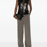 Balenciaga Light Brown Checkered Patterned Trousers