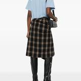 Balenciaga Cerulean Blue Embroidered Logo Tee