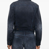 Balenciaga Dark Blue Flap Pocket Coat