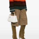 Tod's Pure White Leather Micro Tote