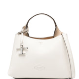 Tod's Pure White Leather Micro Tote