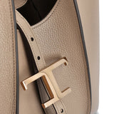 Tod's Beige T Buckle Tote Bag