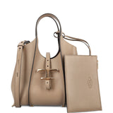 Tod's Beige T Buckle Tote Bag