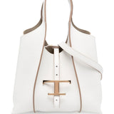 Tod's White Leather Mini Tote Bag
