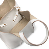 Tod's White Leather Mini Tote Bag