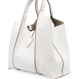 Tod's White Leather Mini Tote Bag