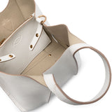 Tod's White Leather Mini Tote Bag