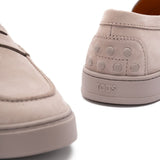 Tod's Dove Grey Penny Strap Loafers