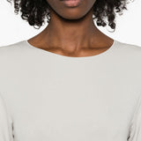 Emporio Armani Light Grey Embroidered Dress