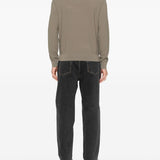 Emporio Armani Anthracite Chevron Cardigan Sweater