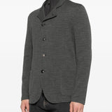 Emporio Armani Charcoal Wool Blend Jacket