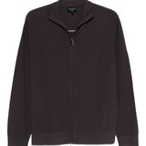 Emporio Armani Midnight Black Chevron Cardigan