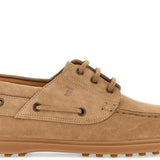 Tod's Dark Chocolate Suede Leather Loafers