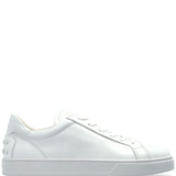 Tod's White Intricately Luxurious Leather Sneakers