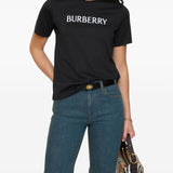 Burberry Black Logo Print Tee