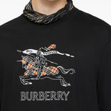 Burberry Black Expertly Embroidered Logo Shirt