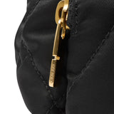 Burberry Black Horseshoe Monogrammed Nylon Backpack