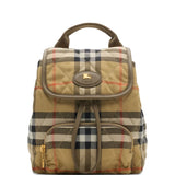 Burberry Beige Check Quilted Mini Backpack
