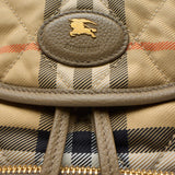 Burberry Beige Check Quilted Mini Backpack