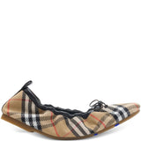 Burberry Beige Extravagant Embroidered Velvet Flats