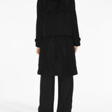 Burberry Black Notched Lapels Trench Coat