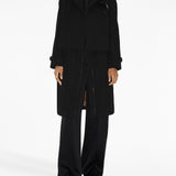 Burberry Black Notched Lapels Trench Coat