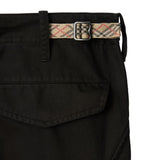 Burberry Black Prestigious Checkered Cargo Trousers