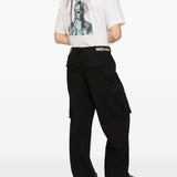 Burberry Black Prestigious Checkered Cargo Trousers